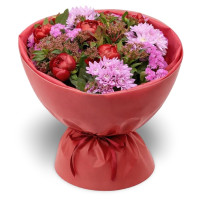 Peony and Delicate Chrysanthemum Bouquet