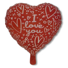 "Love You" בלון אדום