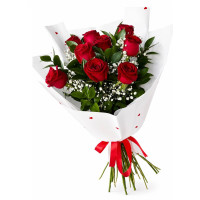 Bouquet of 9 Long‑Stem Roses