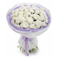 Large round bouquet with chrysanthemum